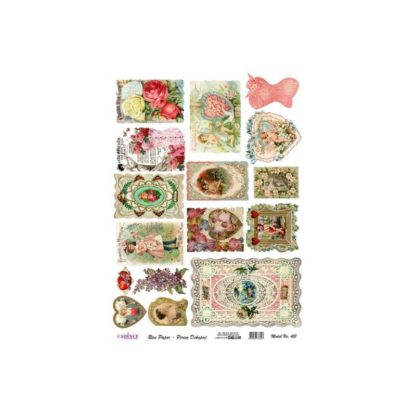 Papel de arroz para decoupage cadence Nº451